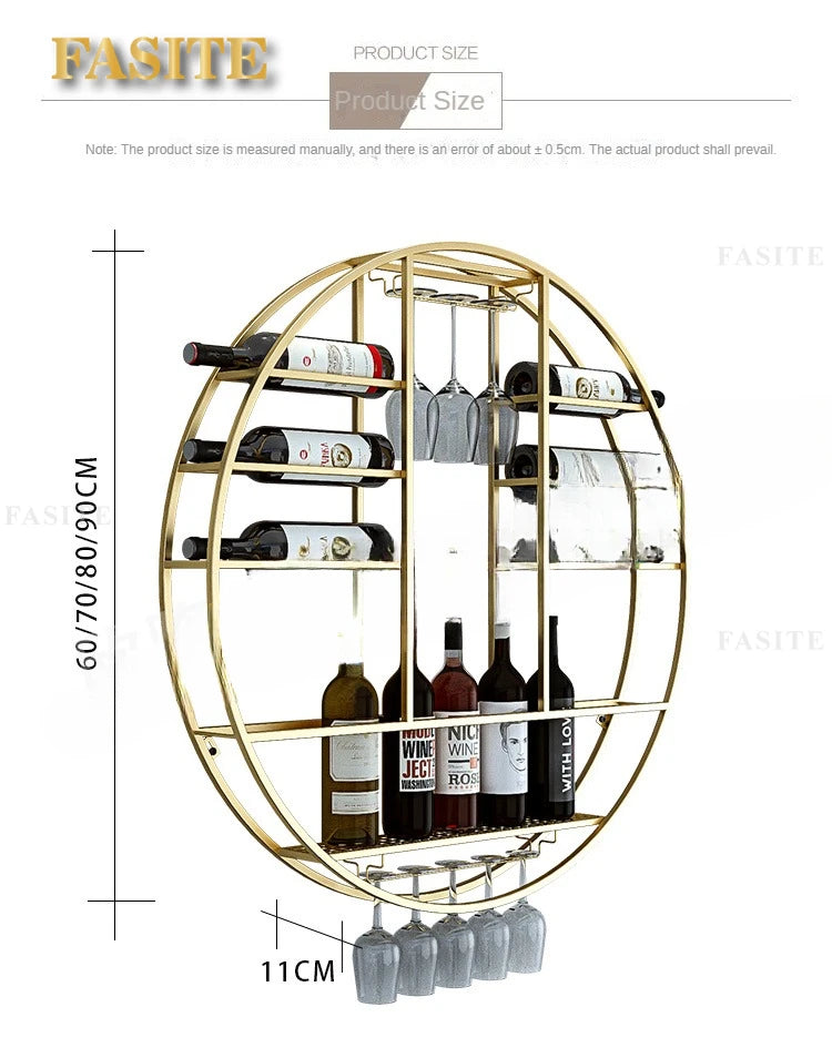 EUROPEAN WALL-MOUNTED WINE RACK