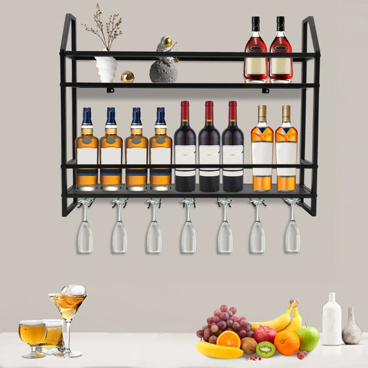 WALL-MOUNTED WINE RACK